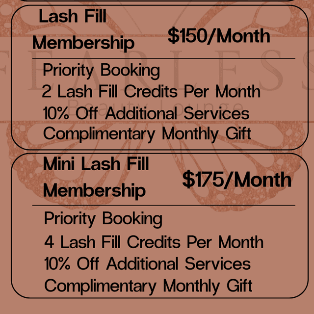 Classic LASH FILL MEMBERSHIP