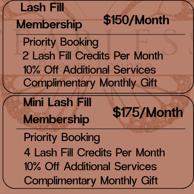 Mega Mini LASH FILL MEMBERSHIP